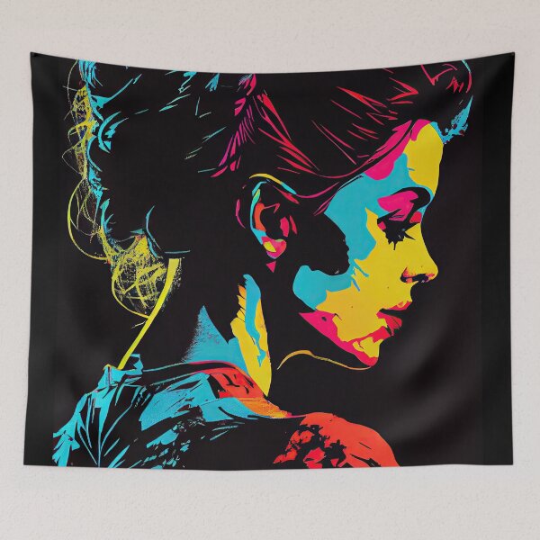Item preview, Pop-Art Low Key Silhouette of Woman designed and sold by Piotrek0001.