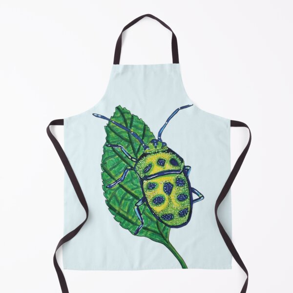 Item preview, Green & Blue Beetle on a Leaf designed and sold by KayleeRoseArt.