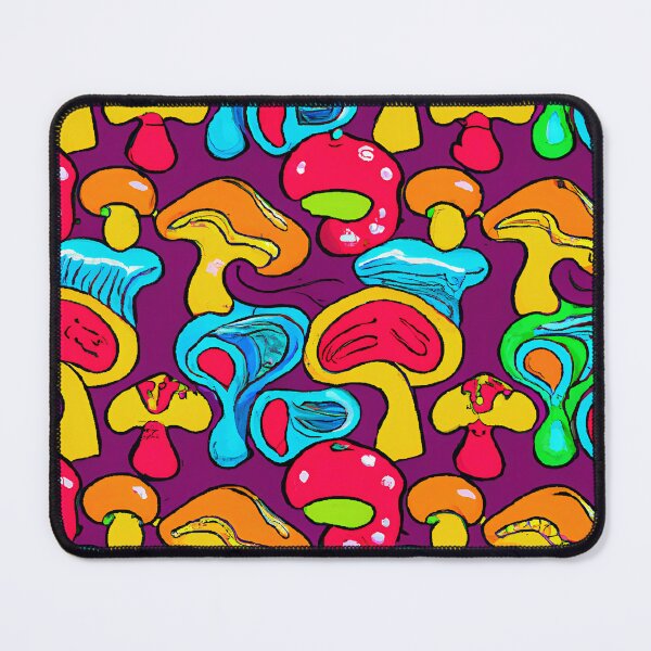 Item preview, Painted colorful psychedelic mushrooms designed and sold by HappyTrippy.
