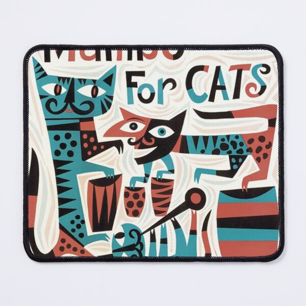 Item preview, Mambo for Cats Mid Century Record Sleeve designed and sold by Jeanne-clarry.