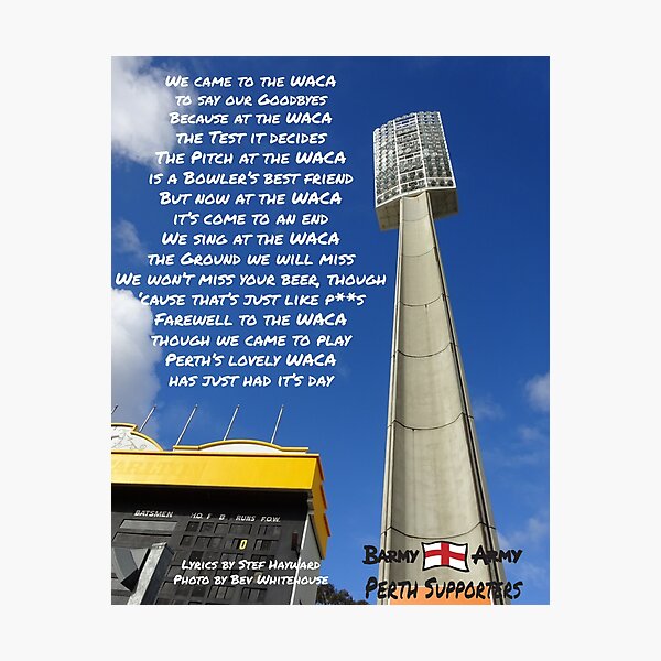 Item preview, Farewell to the WACA, Perth designed and sold by Lunaqwa.
