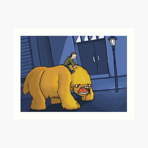A Boy and His Monster Art Print