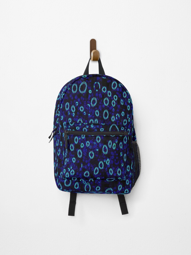 Thumbnail 1 of 3, Backpack, Blue bubbles pattern designed and sold by steveball.
