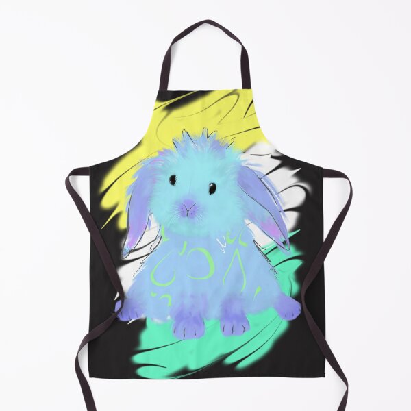 Item preview, Cute bunny rabbit art in soft purple blue abstract designed and sold by AH74-17.
