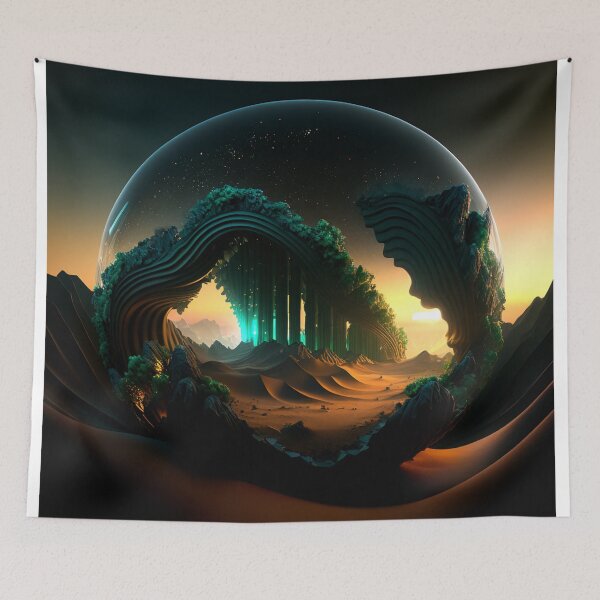 Item preview, Dark Fantasy Landscape, Ancient Ruins designed and sold by Fantasy Masterpiece.