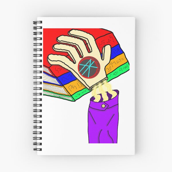 Item preview, Magic Hand and Books designed and sold by SchizofenicArt.