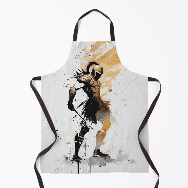 Item preview, Gladiator Watercolor in Black and Gold designed and sold by ShadowAndSlate.