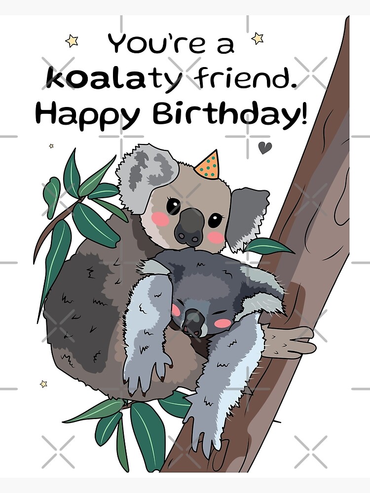 Carte Anniversaire enfants Bon Anniversaire Les Koalas