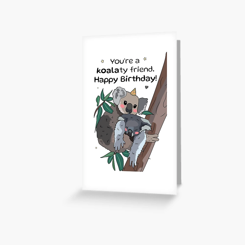 Je vous souhaite un anniversaire Koality Anniversaire Koala' Autocollant