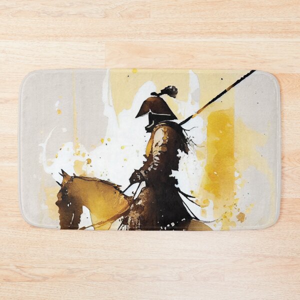 Item preview, Conquistador on Horse Watercolor in Black and Gold designed and sold by ShadowAndSlate.