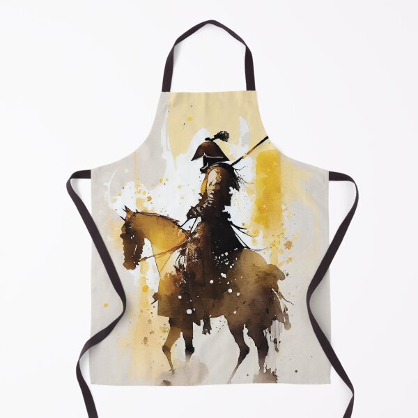 Item preview, Conquistador on Horse Watercolor in Black and Gold designed and sold by ShadowAndSlate.