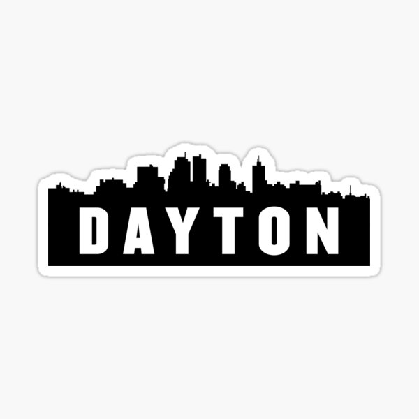 Dayton, Ohio City Skyline Sticker