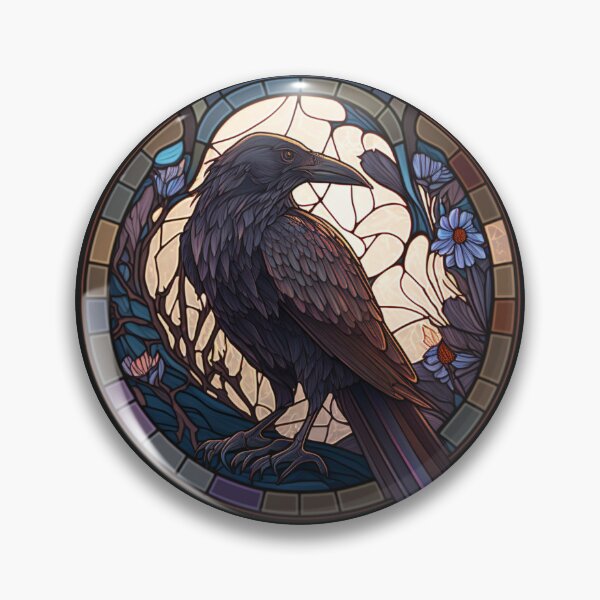 Crow Stained Glass Pattern 