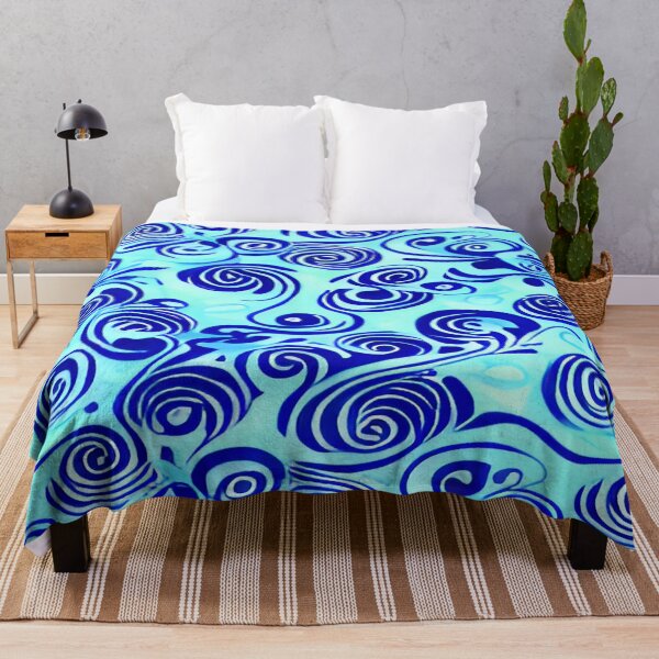 Item preview, Ocean Waves with Twirls Swirling Design designed and sold by deniselynnimage.
