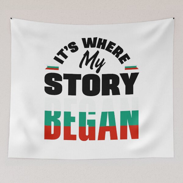 Aperçu de l'œuvre Bulgarian Bulgaria Bulgarian Flag Its Where My Story Began créée et vendue par ShopTheStyle.