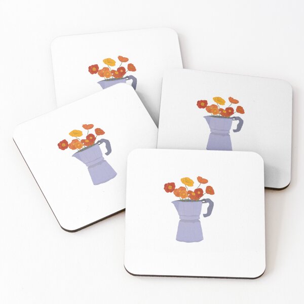 Item preview, Moka Pot With Flowers designed and sold by miljusa.