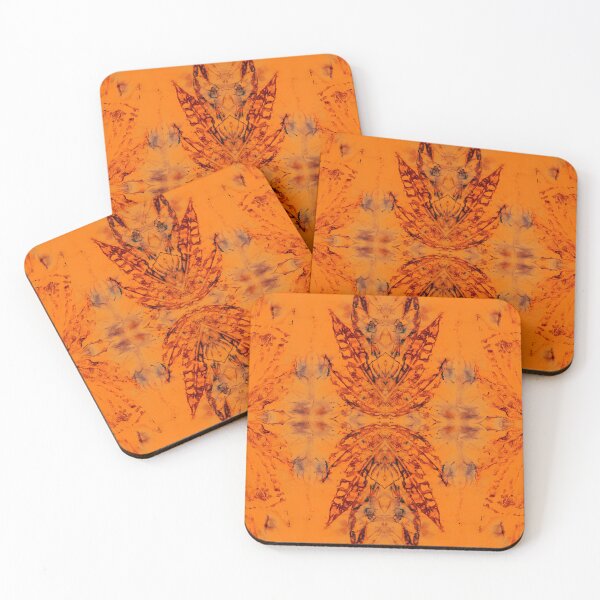 Item preview, Jerusalem Artichoke Eco Print Pattern Orange designed and sold by SpiritGifts.