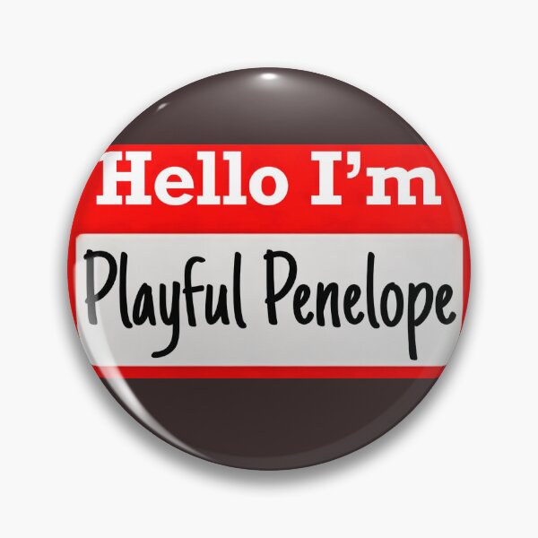 Item preview, Hello I’m “Playful Penelope” - Name tag designed and sold by SirZeus.