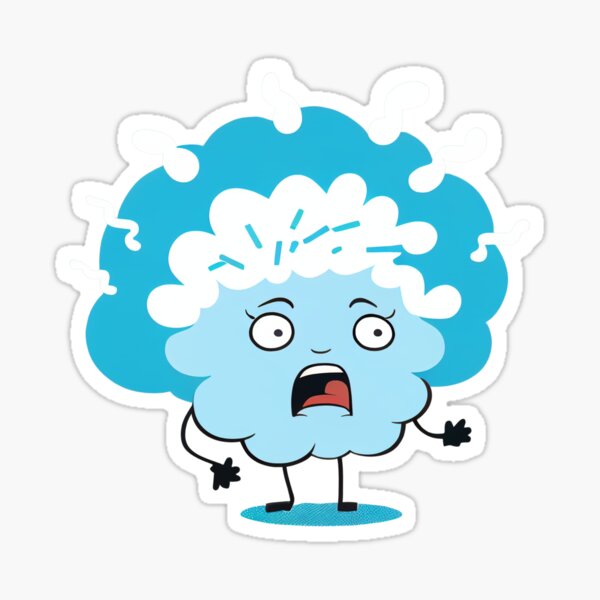  Brain Fog Tracker Stickers / 54 Fun Vinyl Stickers (1