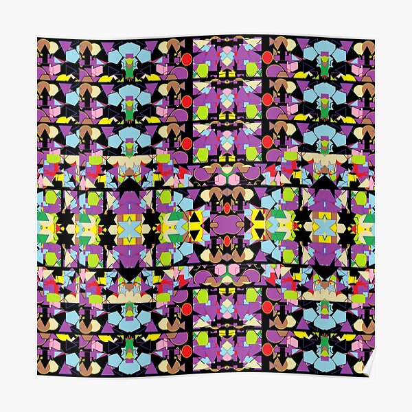 Motley Abstract Pattern Poster