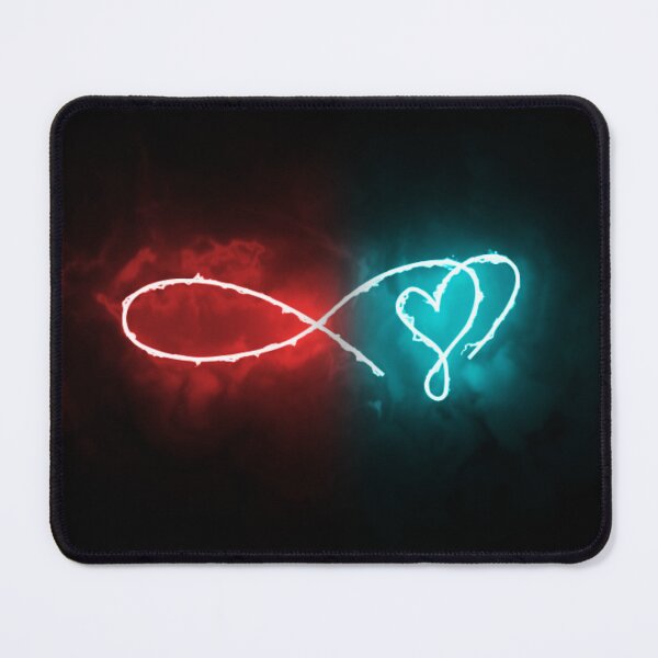 Item preview, Blue & Red Neon Infinity Heart designed and sold by Cyra26.