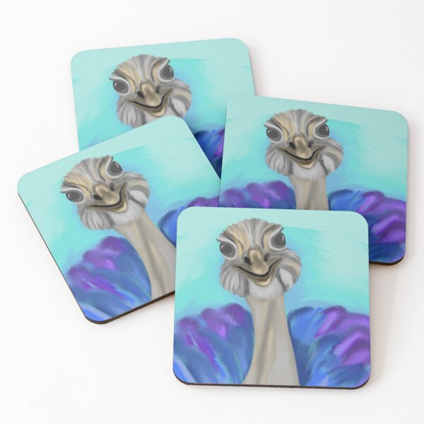 Item preview, Colorful ostrich drawing designed and sold by Antiope33.