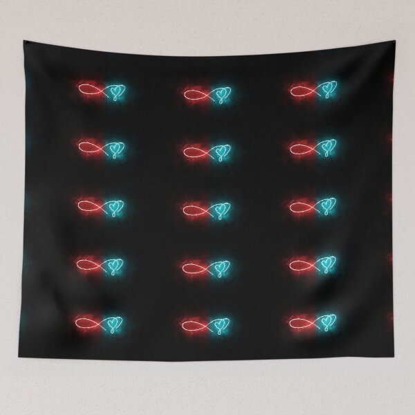 Item preview, Blue & Red Neon Infinity Heart  designed and sold by Cyra26.