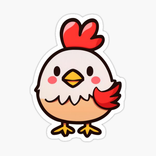 Item preview, Cute Simple Kawaii Chicken  designed and sold by Giggl'n Gopher.