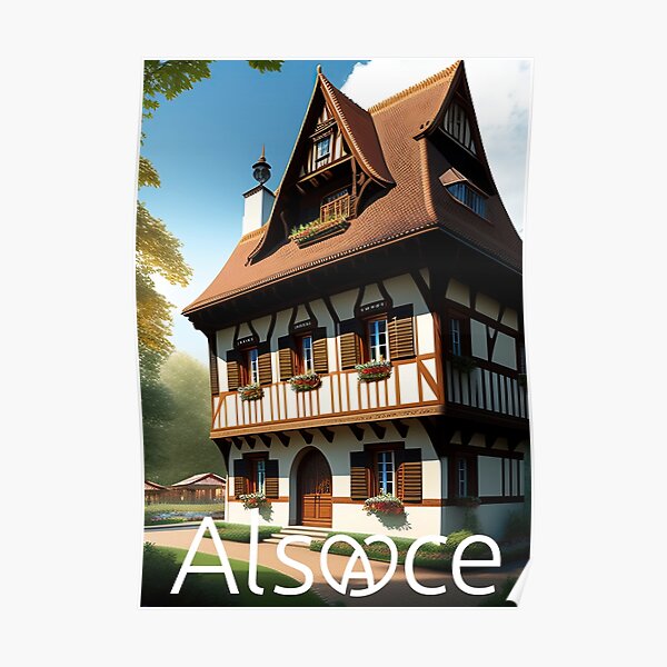 Alsace village house - Maison alsacienne - Fantasy Poster