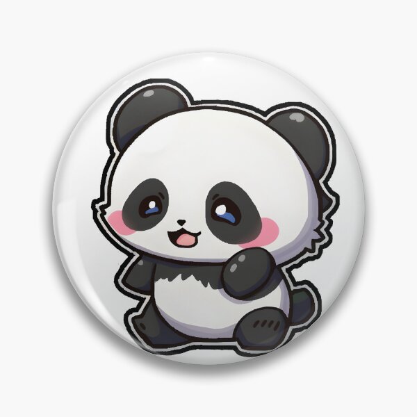 Item preview, cute panda designed and sold by CustomPrintHub.