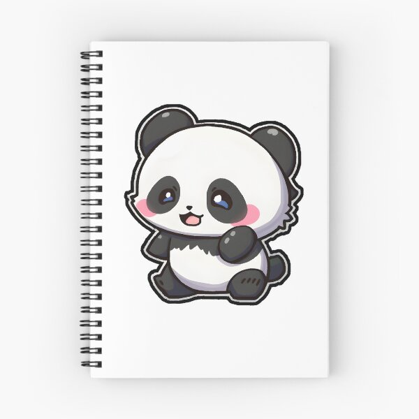 Item preview, cute panda designed and sold by CustomPrintHub.