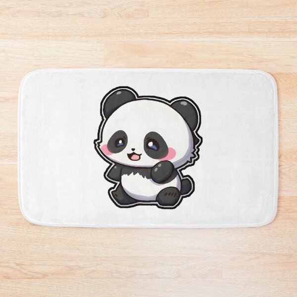 Item preview, cute panda designed and sold by CustomPrintHub.
