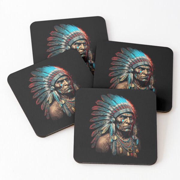 Item preview, Indian chief portrait. Native american designed and sold by royallexworx.