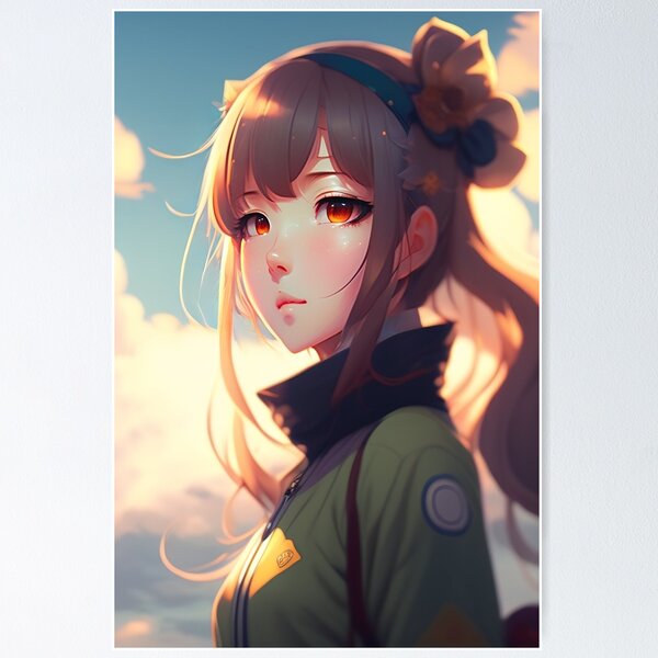 ANIME GIRL FAN ART MANGA FANART The Future of Art: Anime Girls Drawn with  StableDiffusion Neural Networks | Poster