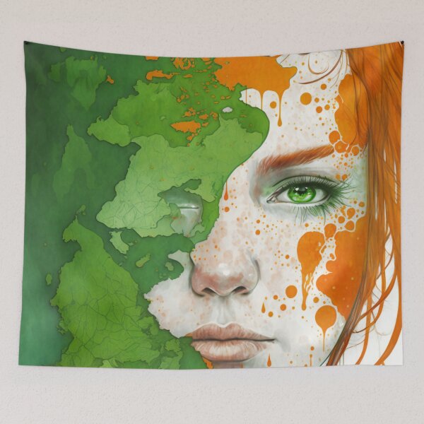 Item preview, Irish Abstract 053 - Irish Woman designed and sold by EireTV.