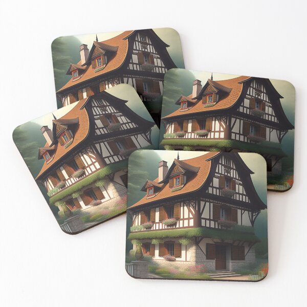 Item preview, Alsatian half-timbered fantasy house designed and sold by Agnes de Bezenac.