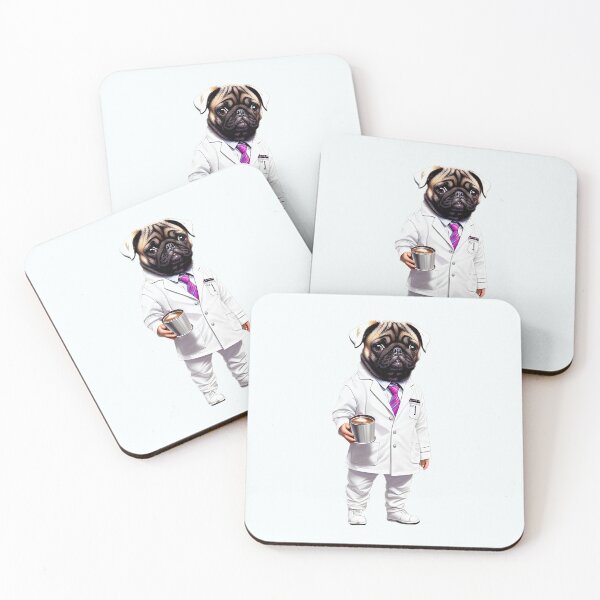 Item preview, The Caffeinated Pug Doctor: Ready for Anything designed and sold by Pawsitive Palette.