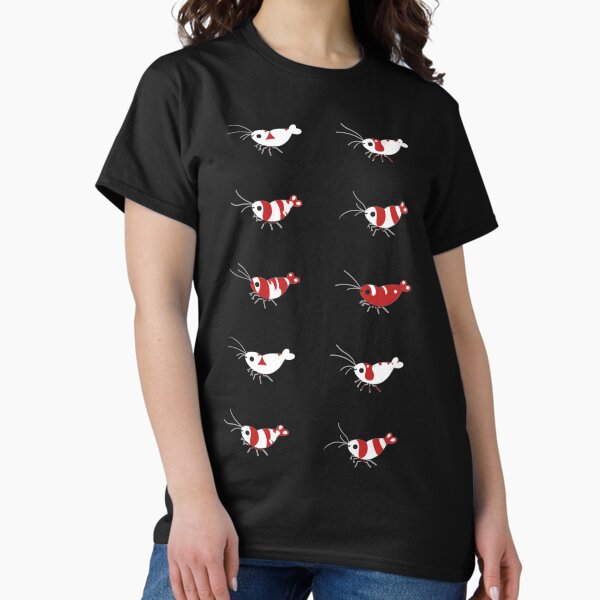 Vista previa del artículo con la obra «Gambas rojas cristal», diseñado y vendido por pikaole.