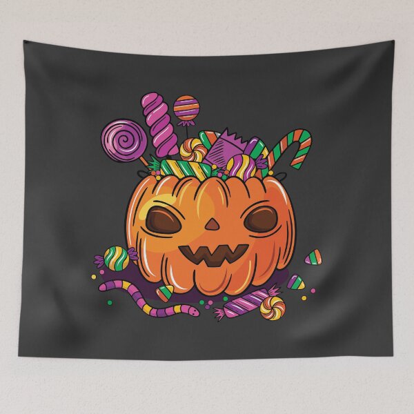 Item preview, Halloween pumpkin with candies designed and sold by DastagirArts.