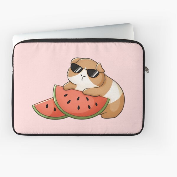Guinea Pig With Watermelon Laptop Sleeve