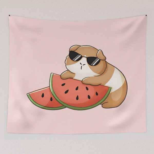 Item preview, Guinea Pig With Watermelon designed and sold by Meowrye.