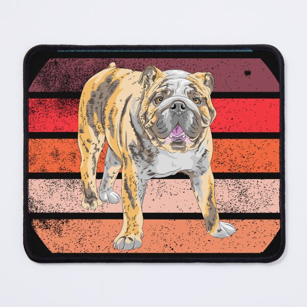 Item preview, Bulldog Retro Sunset designed and sold by Way Cool Tees.