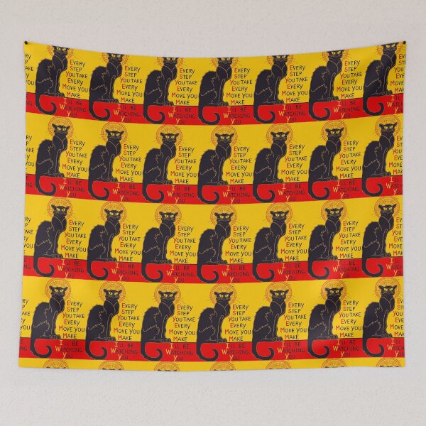 Item preview, Le Chat Noir te estaré observando designed and sold by QuirkyCatz.