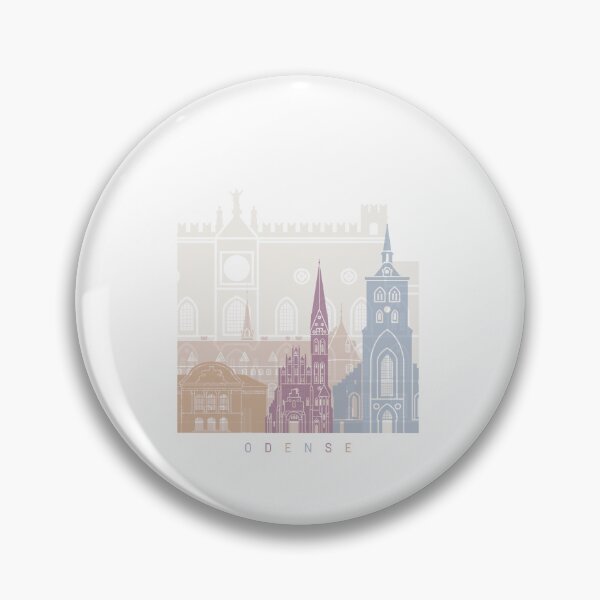 Item preview, Odense skyline poster pastel designed and sold by paulrommer.