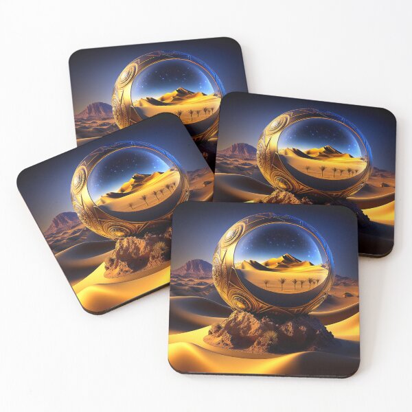 Item preview, Fantasy Landscape Art, Glowing Desert designed and sold by Fantasy Masterpiece.