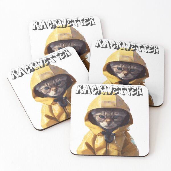 Item preview, Cat in a raincoat crap weather gift designed and sold by TeeArtistry.