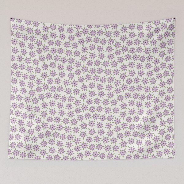 Item preview, Patrón de flores y hojas - Púrpura designed and sold by Calislahn.