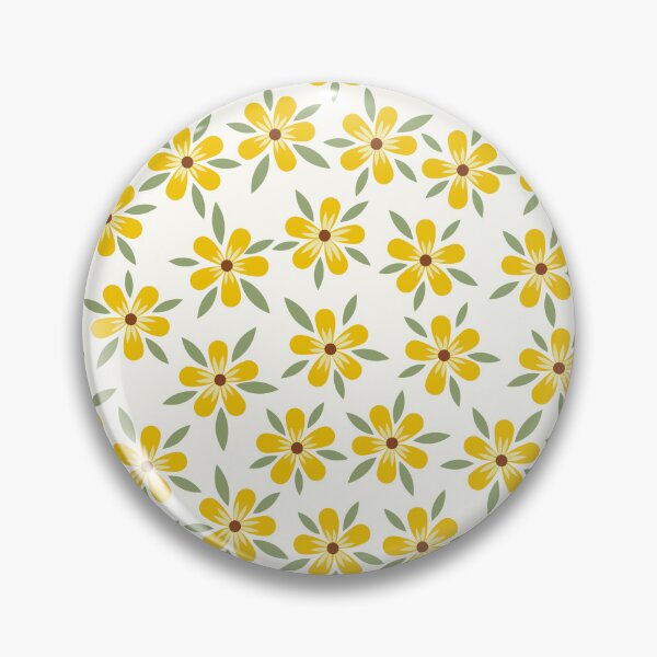 Item preview, Patrón Flores y Hojas - Amarillo designed and sold by Calislahn.