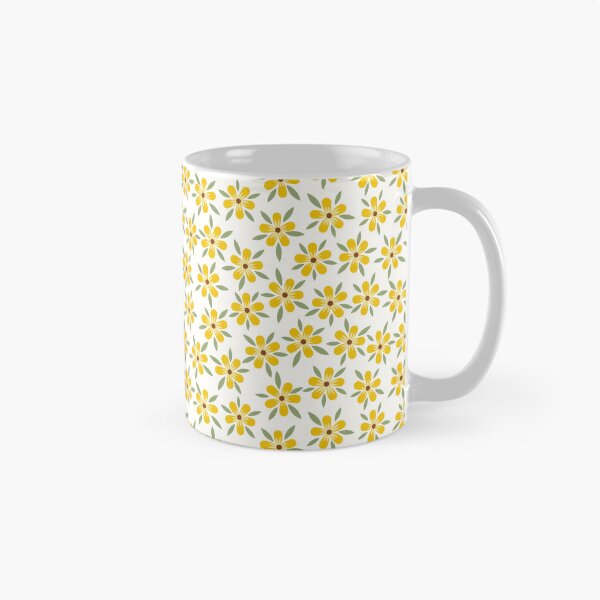 Item preview, Patrón Flores y Hojas - Amarillo designed and sold by Calislahn.