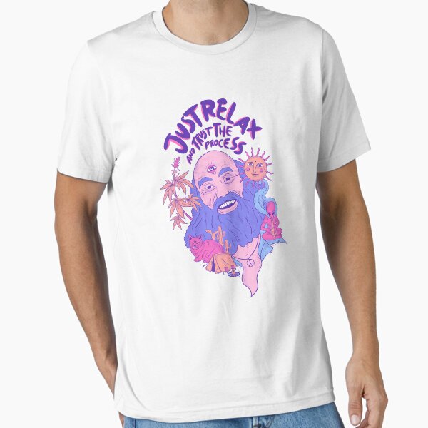 Vista previa del artículo con la obra «Ram Dass relajándose», diseñado y vendido por MantraKaya.